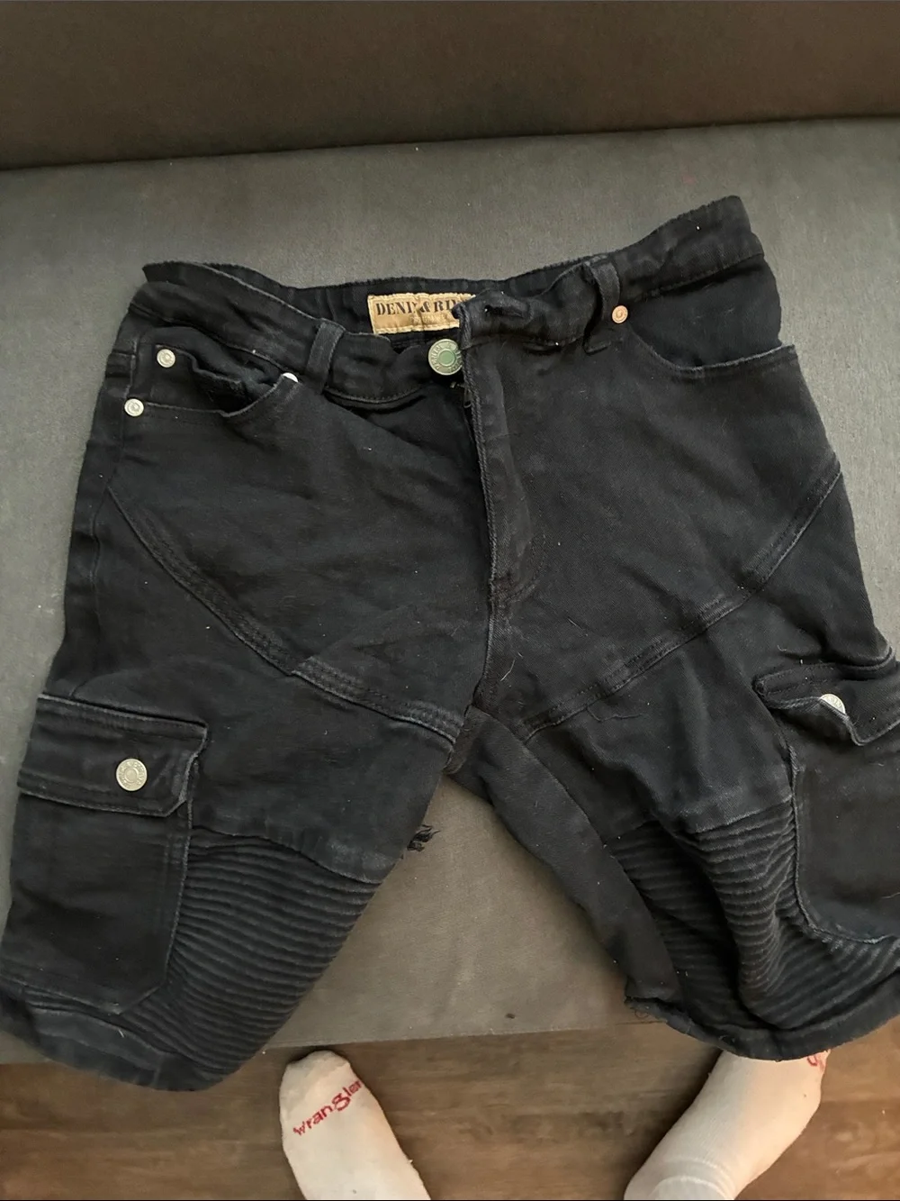 Men's Black Cargo Shorts